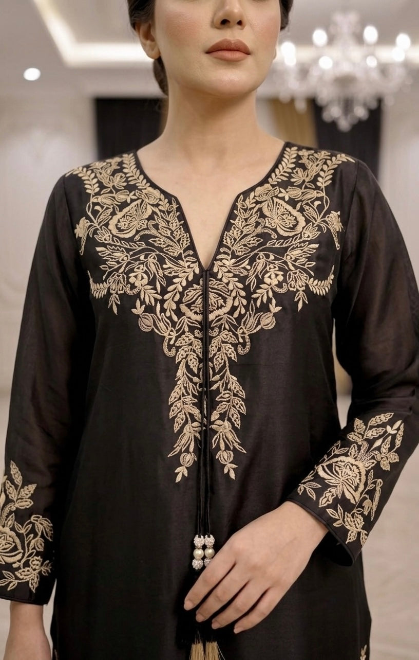 Black Kaftan Suit