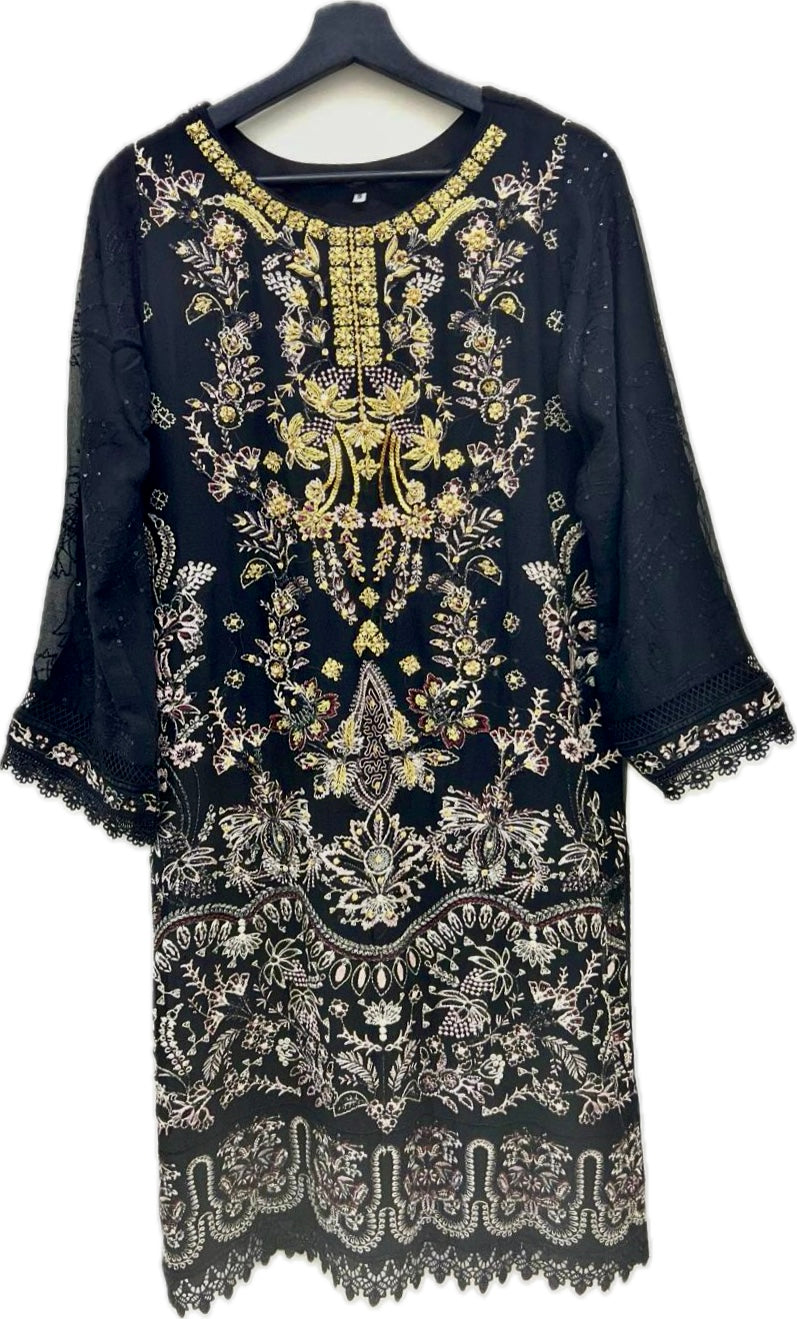 Black Gharara Suit