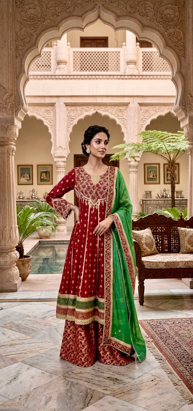 Red & Green Suit