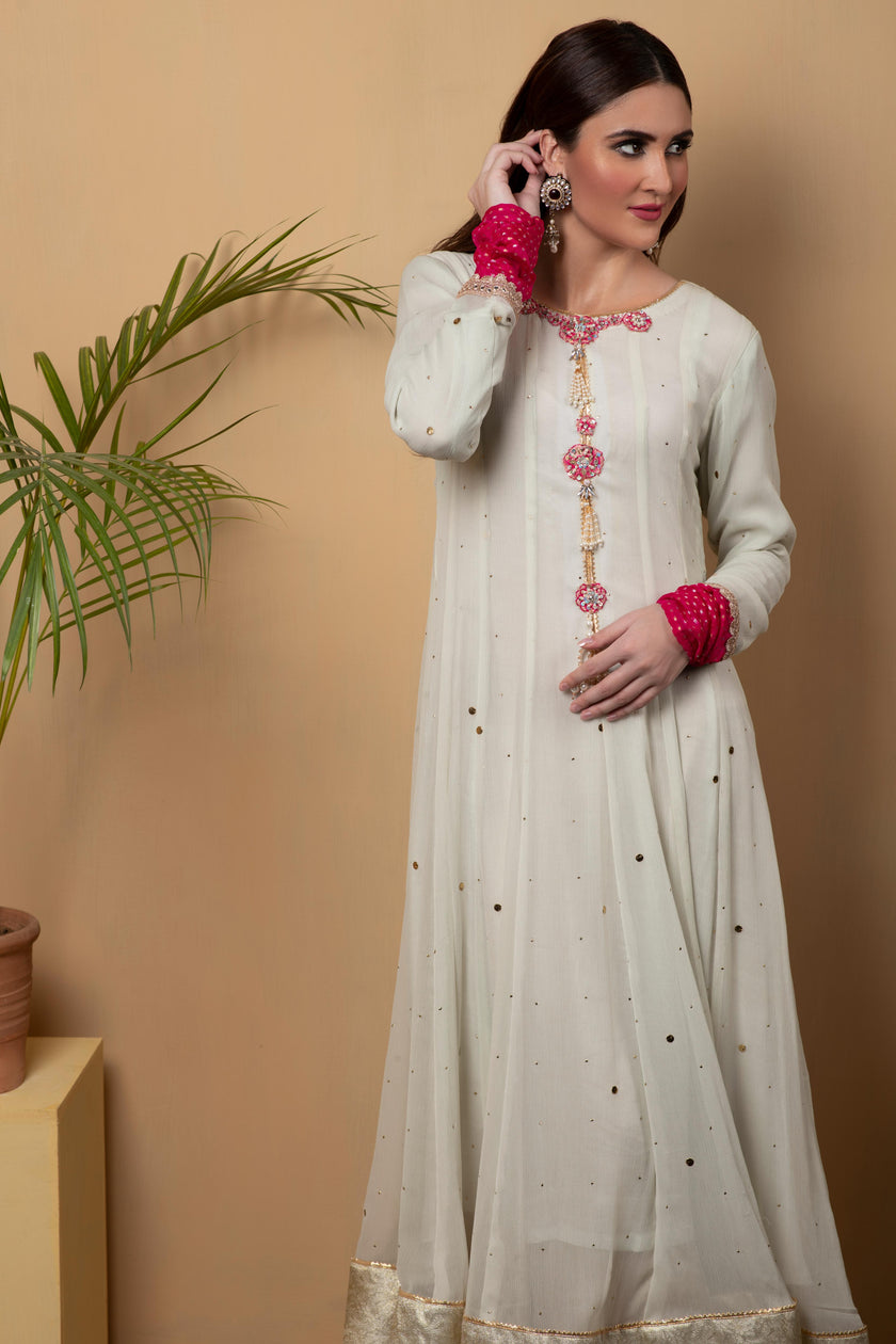 Mint Green Chiffon Suit