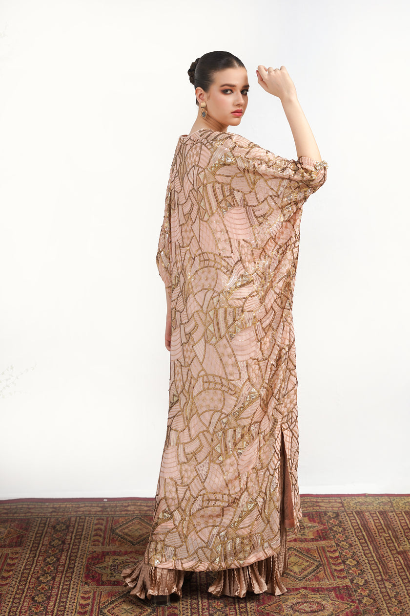 Rose Gold Kaftan Style Suit