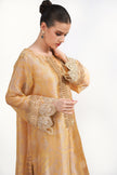 Peach Gold Shalwar Kameez