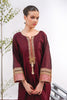 Maroon Raw Silk Kashmiri Suit