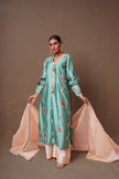 Mint Blue Raw Silk Suit