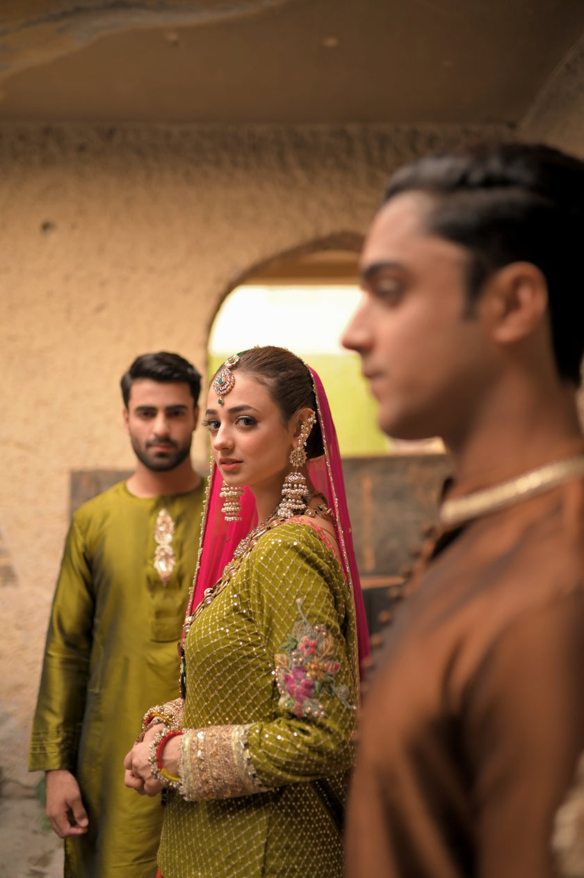 Multicolor 3-Piece Lehenga