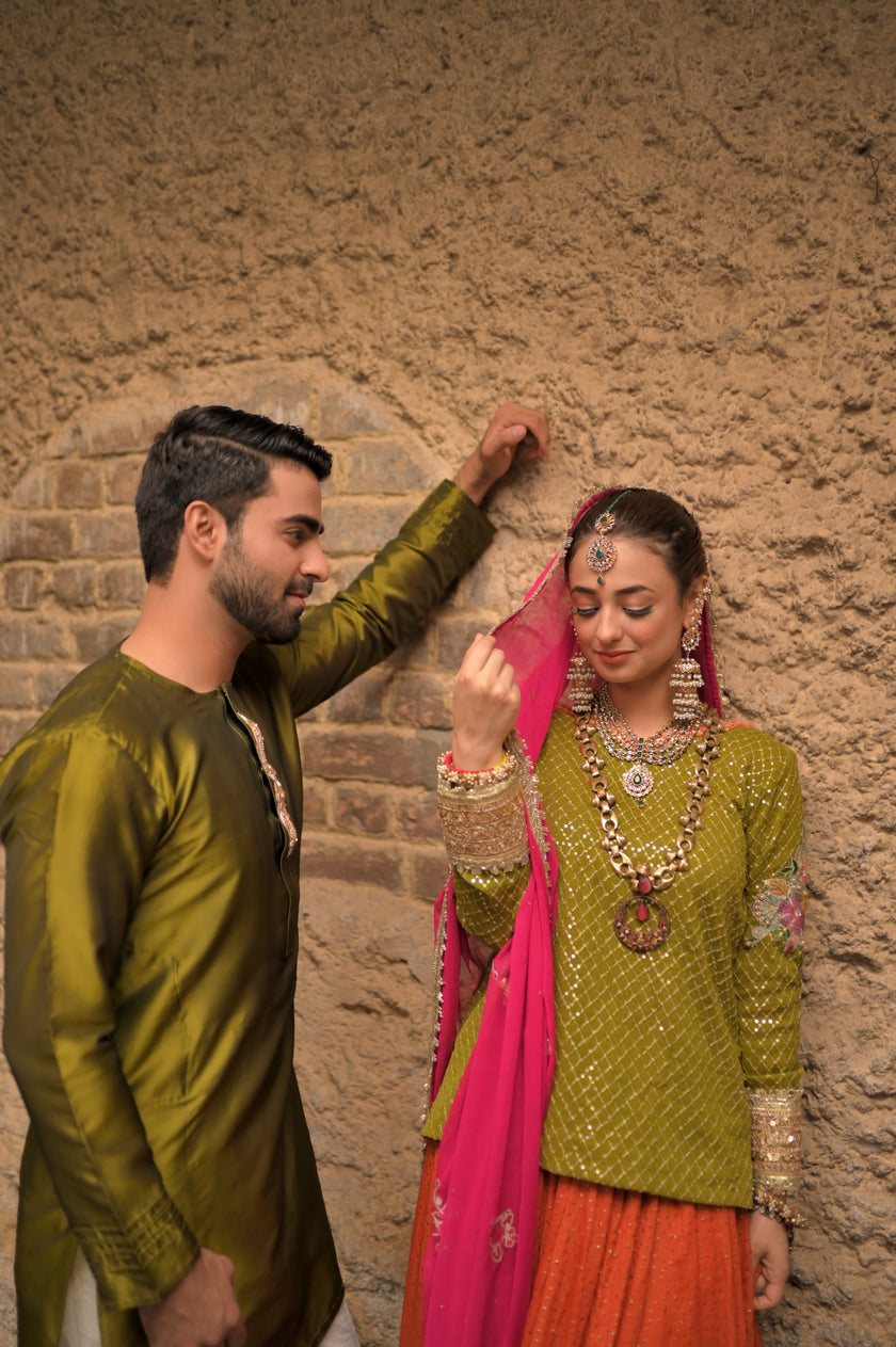 Multicolor 3-Piece Lehenga