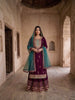 Dark Purple Organza Suit