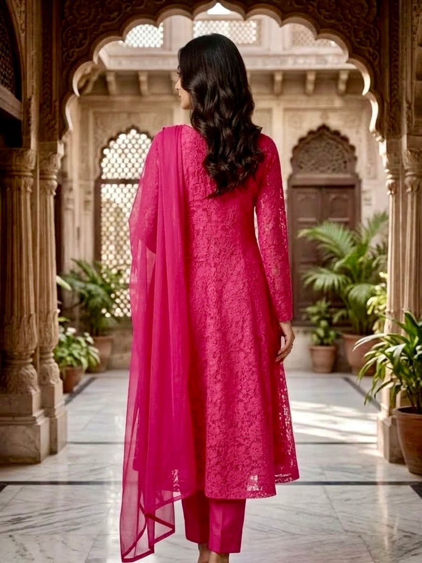 Hot Pink Frock Suit
