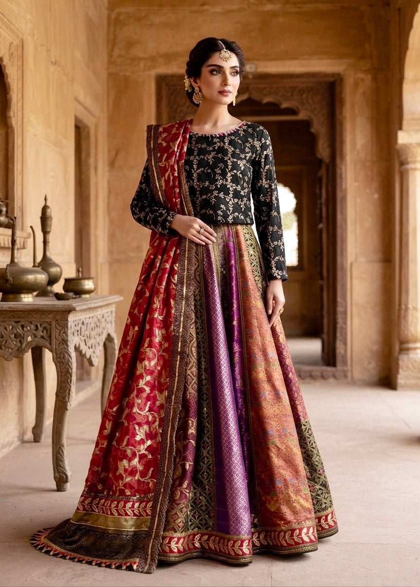 Multicolor Lengha Suit