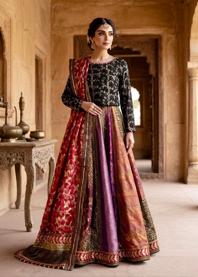Multicolor Lengha Suit