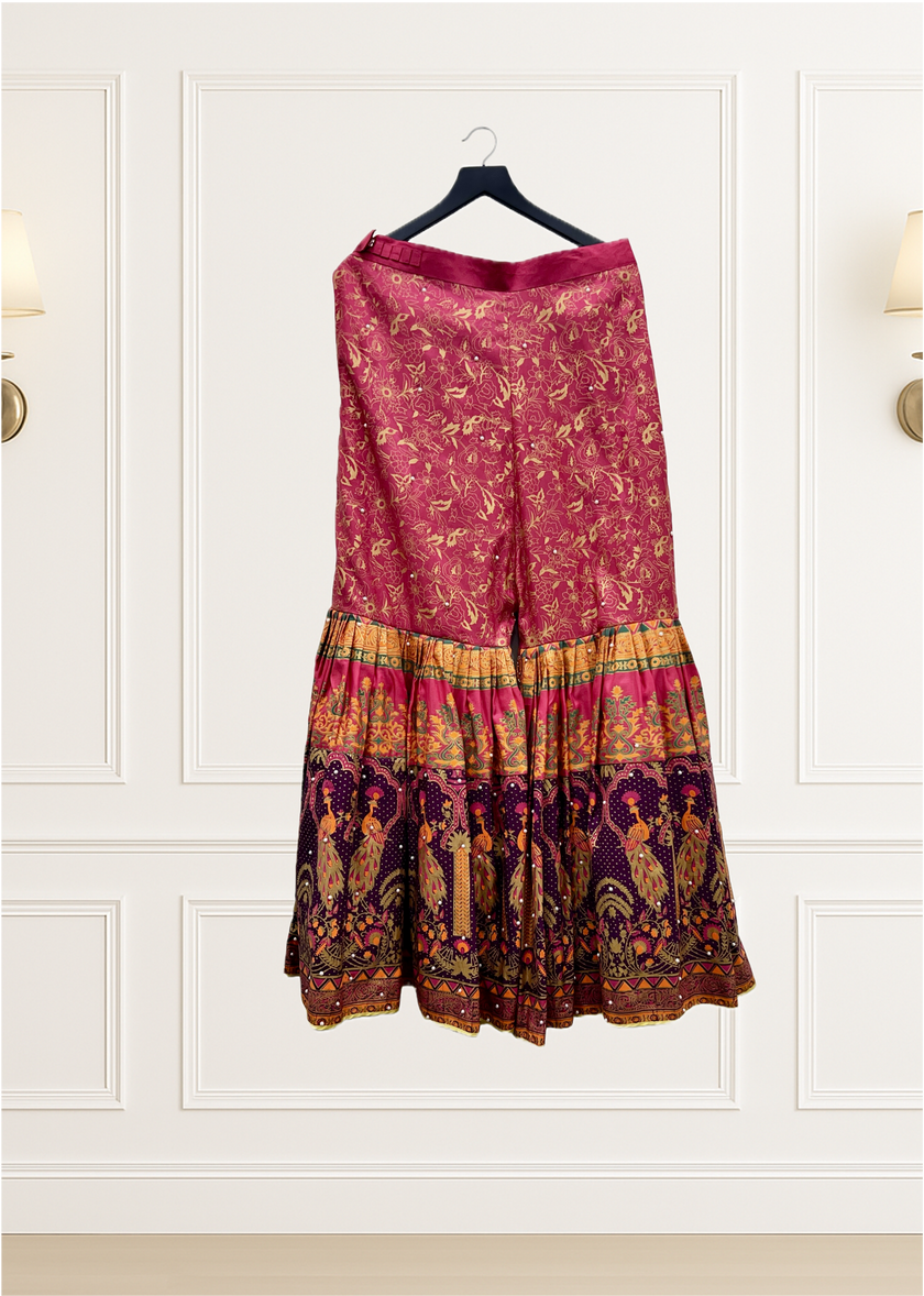 Magenta Gharara Suit