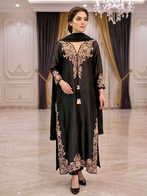 Black Kaftan Suit