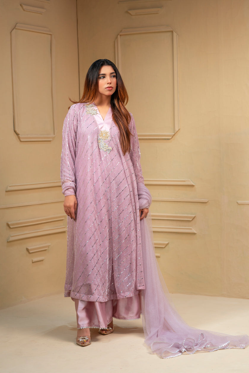 Purple Shalwar Kameez