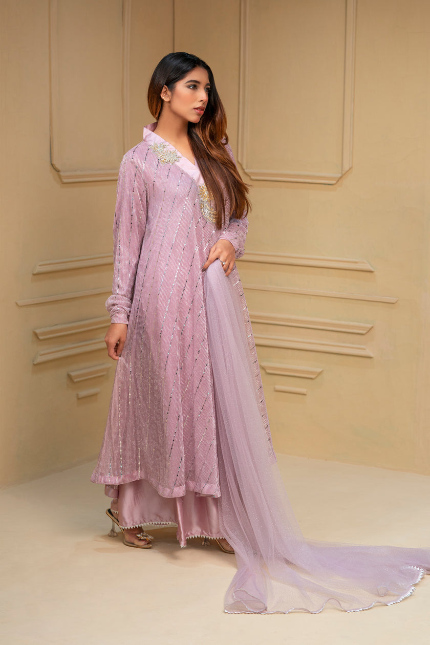 Purple Shalwar Kameez
