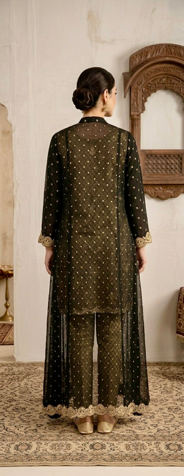 Black Gold Coat Suit
