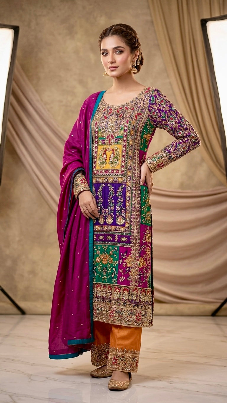 Multicolour Suit