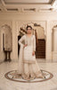 White Chiffon Gharara Suit