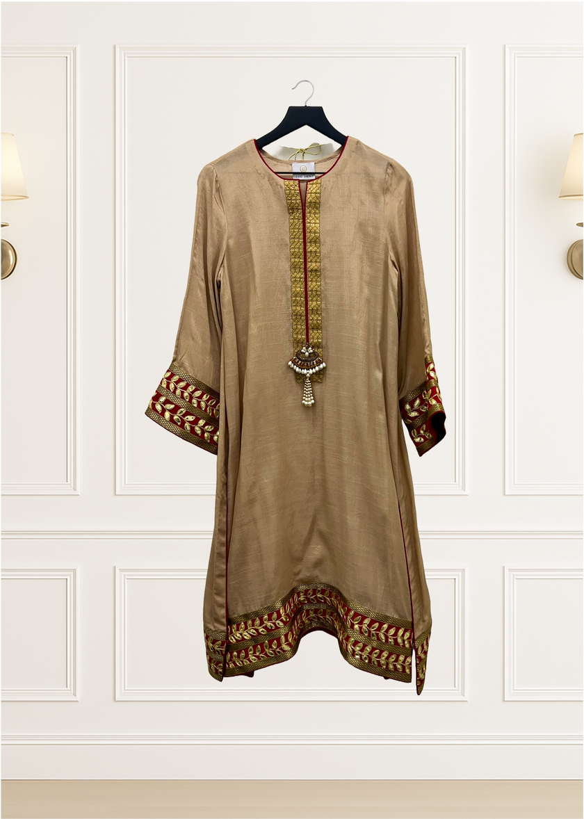 Golden Gharara Suit