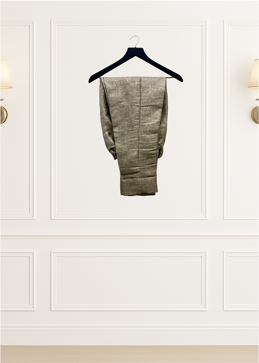 Gray Embroidery Suit