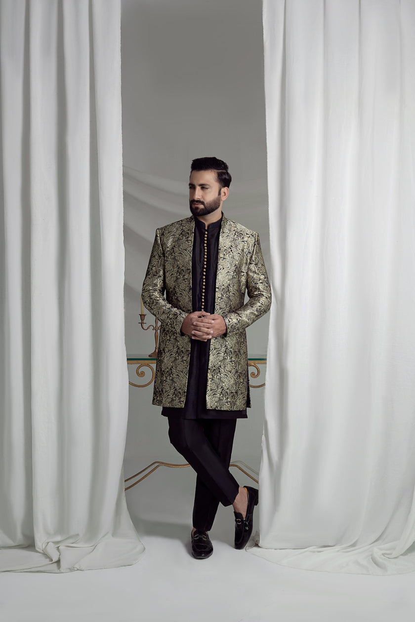 Black and Gold Prince Coat