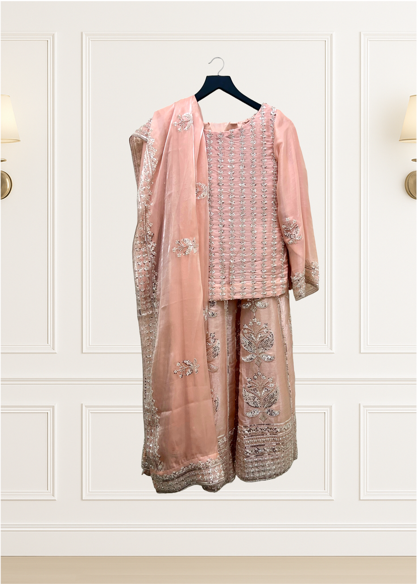 Light Pink Lehnga Suit
