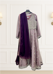 Purple Front Open Suit
