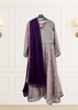 Purple Front Open Suit