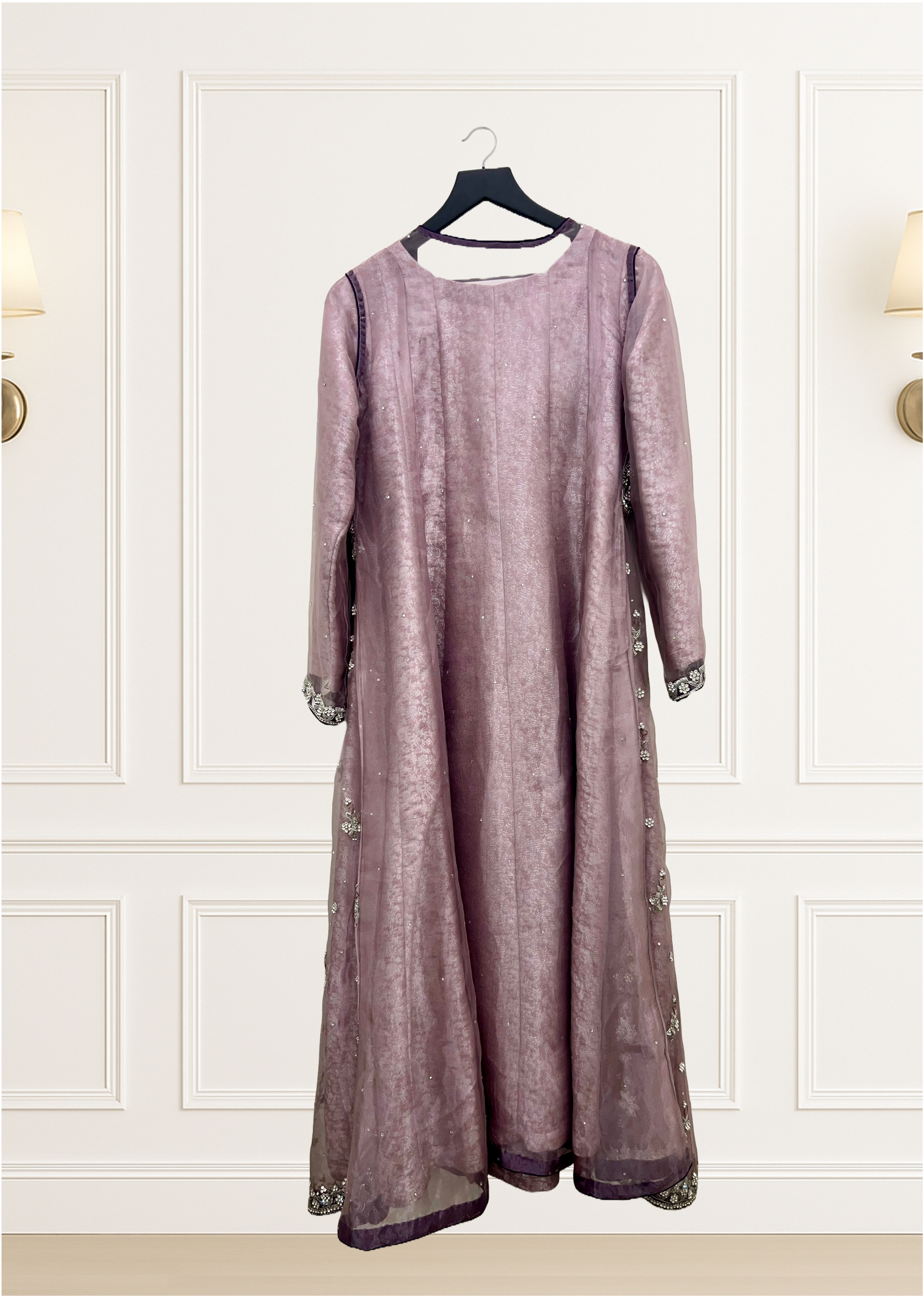 Purple Front Open Suit